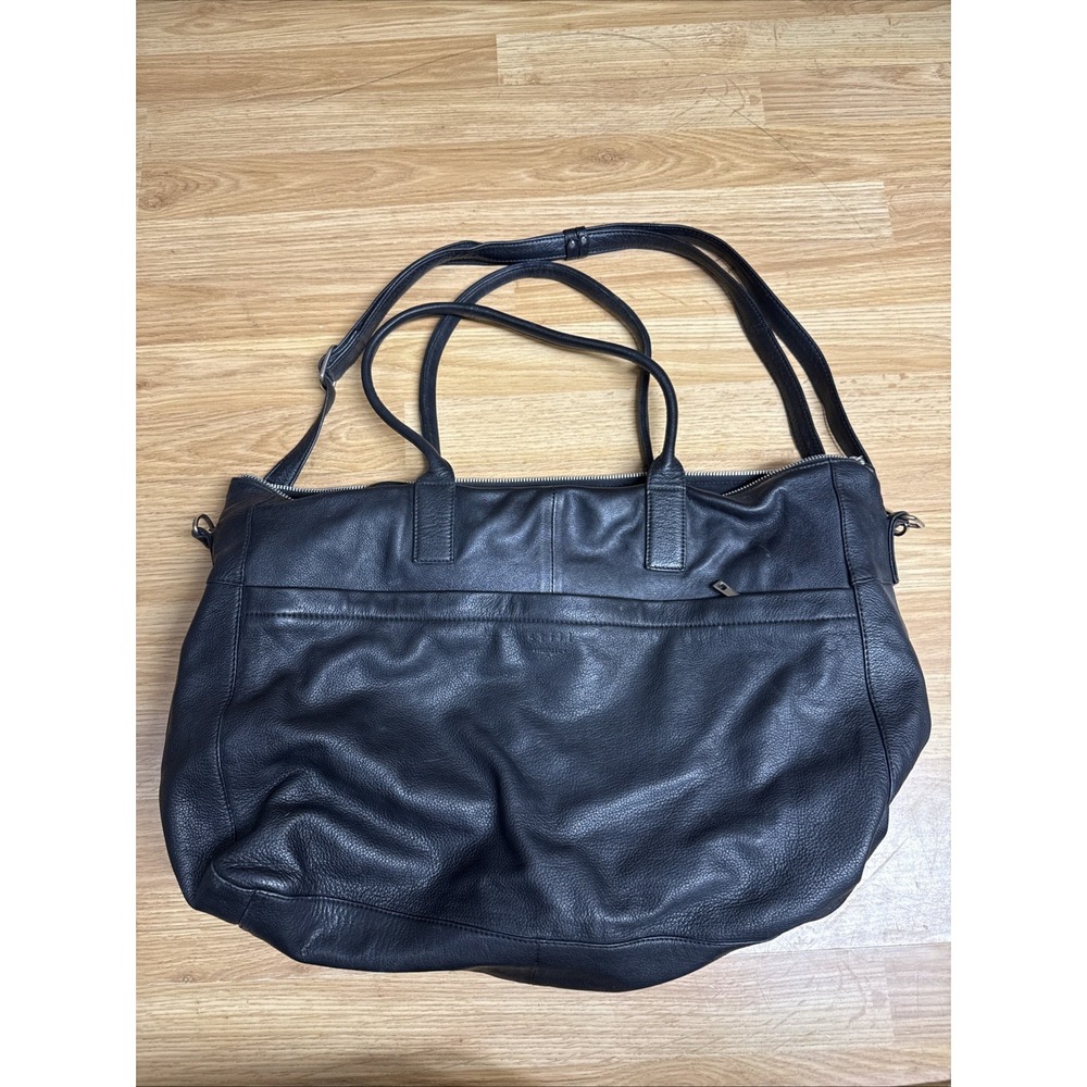 Still Nordic Leather Tote Bag Black Crossbody Shoulder Bag